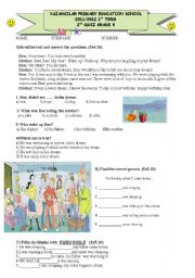 English Worksheet: My ingilizce quiz