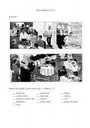 English Worksheet: At the Restaurant (2 of 3)