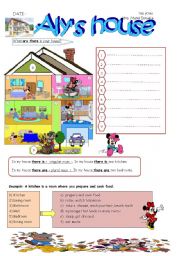 English Worksheet: ALYS HOUSE