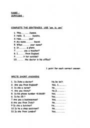 English Worksheet: quiz:))))