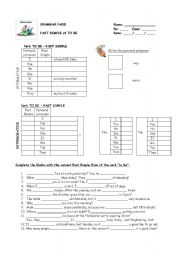 Grammar Page - Past TO BE