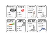 English Worksheet: Taboo Cards (3)