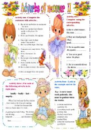 English Worksheet: Adverbs of manner part II