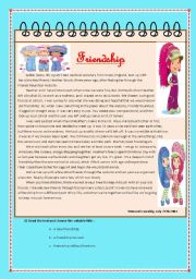 English Worksheet: friendship