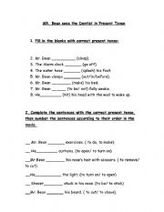 English Worksheet: Mr. Bean sees the dentists