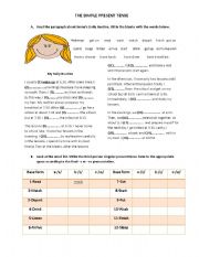 English Worksheet: Jennys Daily Routine