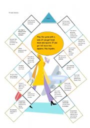 English Worksheet: TRAVEL GAME