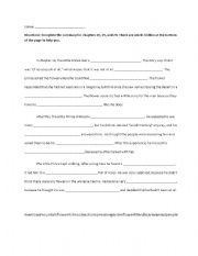 English Worksheet: The Little Prince - Ch 18-20 Summary