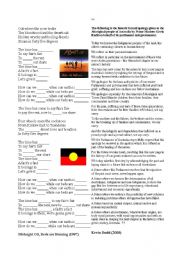 English Worksheet: australian aborigines