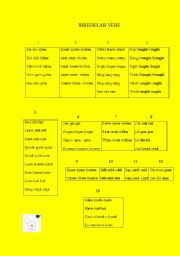English Worksheet: irregular verbs