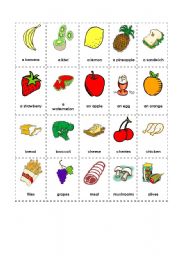 fruits and vegetables