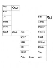 English Worksheet: oi/oy sound
