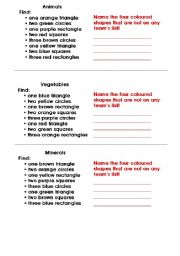 English Worksheet: colours