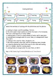 cooking worksheets