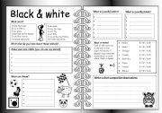 Four Skills Worksheet: Black & White