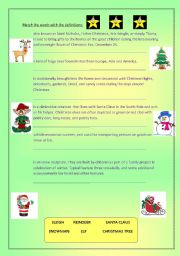 English Worksheet: Christmas worksheet