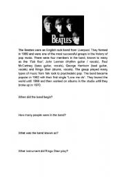 English worksheet: The Beatles