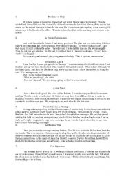 English Worksheet: easy reading texts