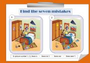 English Worksheet: Find Seven Mistakes