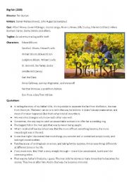 English Worksheet: Big Fish (movie)