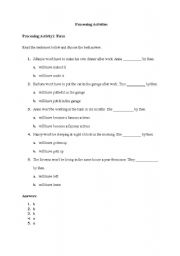 English worksheet: In this worksheet the students will make practice on Future Perfect Tense (will have+ V3). It is a processing activity on form.