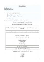 English Worksheet: tongue twisters