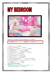 English Worksheet: My Bedroom