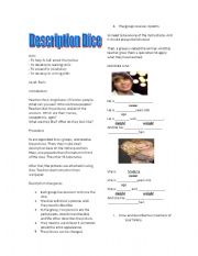 English Worksheet: DESCRIPTION DICE