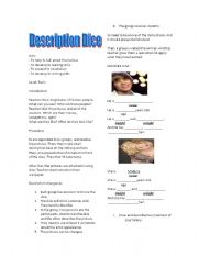 English Worksheet: DESCRIPTION DICE
