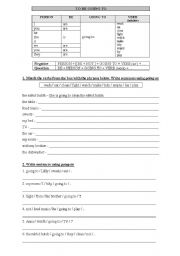 English Worksheet: To be going to