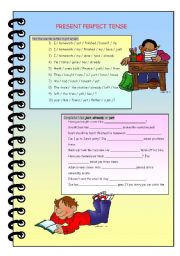 English Worksheet: Present Perfect Tense