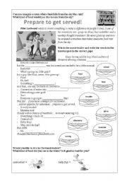 English Worksheet: Cloudy with a chance of meatballs