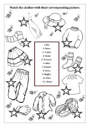 English Worksheet: CLOTHES