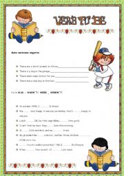 English Worksheet: Verb TO BE - past simple