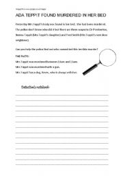 English Worksheet: Whodunit? Modals of deduction