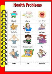 English Worksheet: health problems 