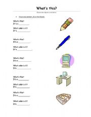 Whats this? (classromm objects and colors)