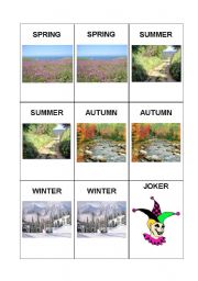 Memory Game: Season & Weather 1/2