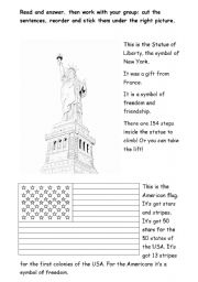English Worksheet: Symbols of the USA