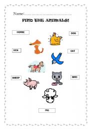 FIND THE ANIMALS 2