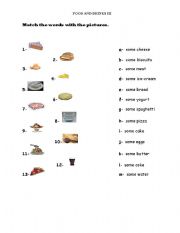 English Worksheet: Food and Drinks (Sponge Bob) III