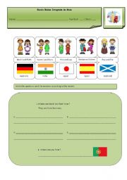 English Worksheet: Countries