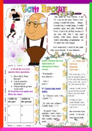 English Worksheet: Tom Brown