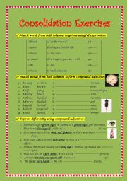 English Worksheet: consolidation exercises