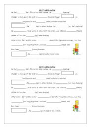 English Worksheet: BARTS DAY 