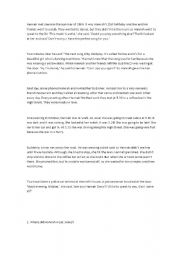English Worksheet: Reading comprehension