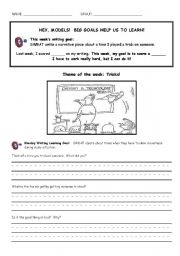 English Worksheet: Writing Packet