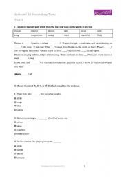 English Worksheet: Activate!!!!