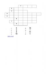 English Worksheet: Numbers 1-15