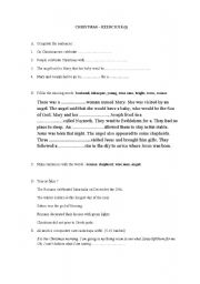 English worksheet: Christmas